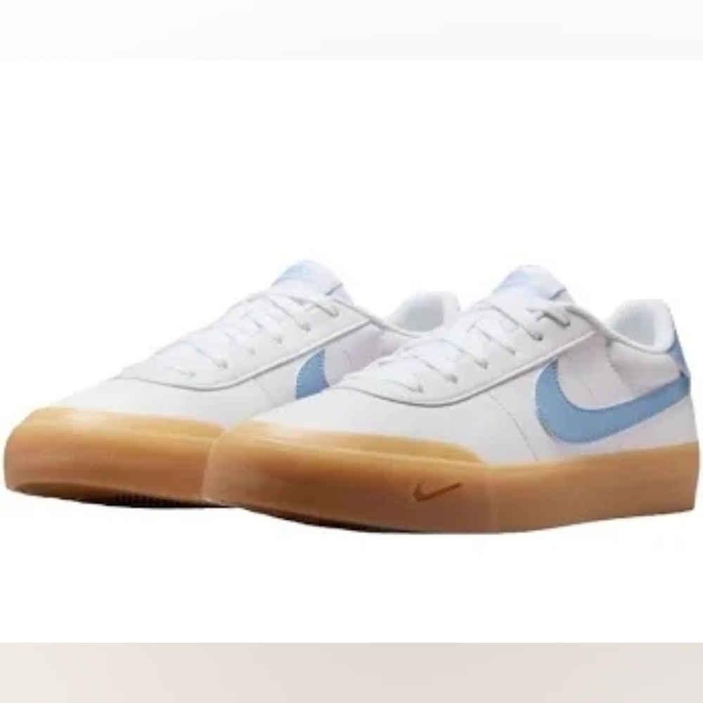 Nike White and Blue Sneakers